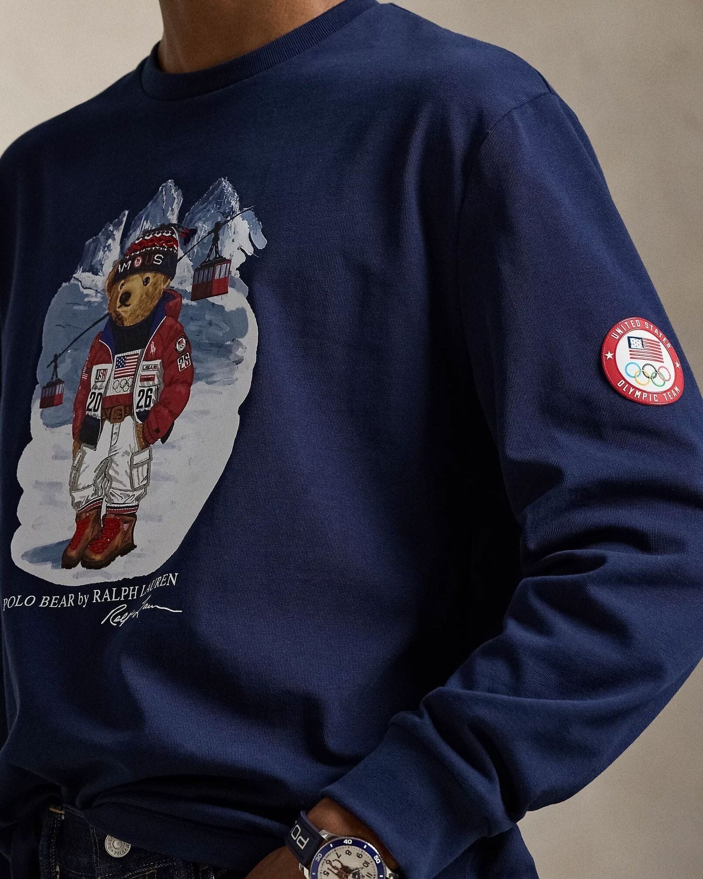 RL Team USA Polo Bear T-Shirt