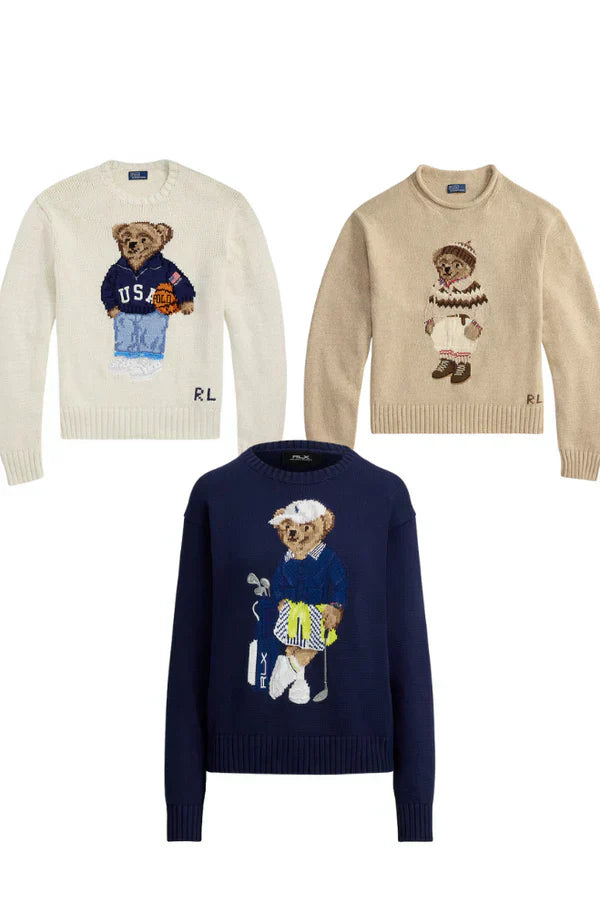 RL Set 3 Styles  Polo Bear Sweater