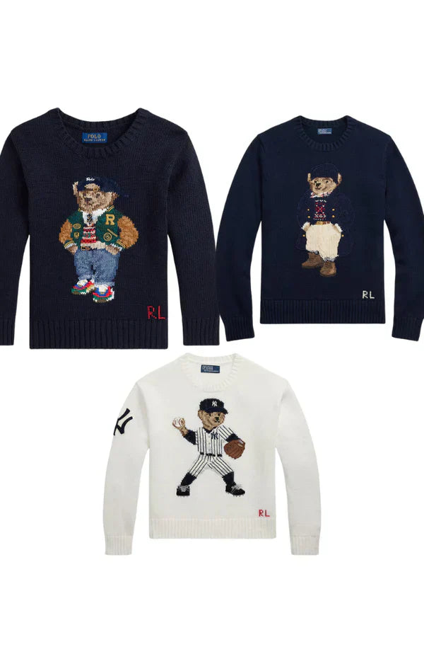 RL Set 3 Styles RL Polo Bear Sweater Set YANKES