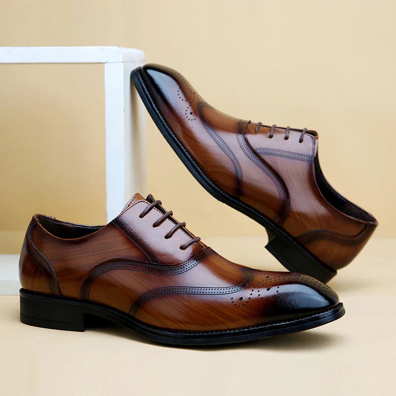 Lucas Leather Brogue Dress Shoes